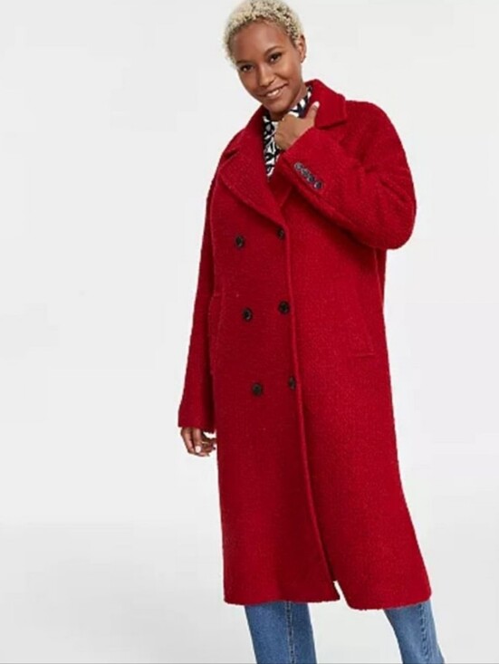 Karl Lagerfeld Jackets & Blazers - Karl Lagerfeld Red Wool Coat * XL *NWT